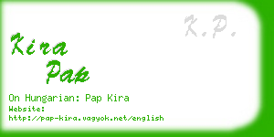 kira pap business card